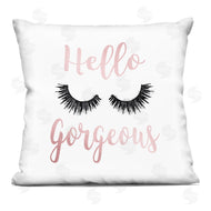 Amanda Greenwood | Hello Gorgeous Black Eyelashes Typography