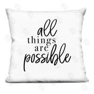 Jessica Mundo | All Things Are Possible Motivational Phrase Minimal Typography