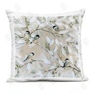 Carol Robinson | Chickadee Birds on Tree Branches Soft Berry Fruits