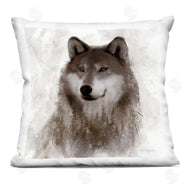 Carol Robinson | Woodland Wild Wolf Portrait Abstract Fir Tree Forest