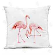 Fox Hollow Studios | Watercolor Flamingo Pair Children's Nursery Animal
