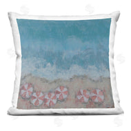 Reesa Qualia | Abstract Ocean Shore Beach Umbrella Coast