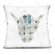 Stupell Studio | Hang Loose Hand Sign Modern Abstract Pattern Printed Pillow