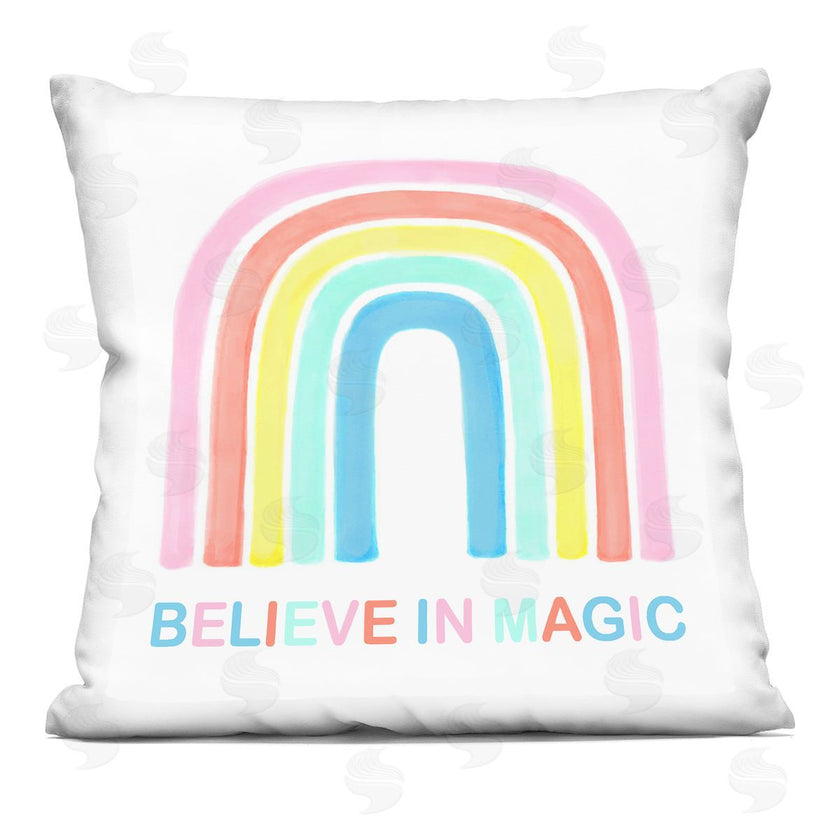 Reesa Qualia | Believe In Magic Phrase Children's Vibrant Pastel Rainbow