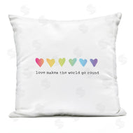 House Fenway | Love Makes World Go Round Rainbow Heart Ombre