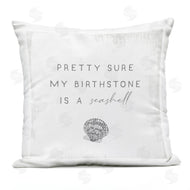 Stupell Studio | My Birthstone Is Seashell Vintage Inspirational Saying Printed Pillow