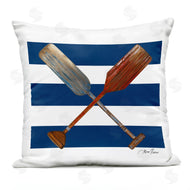 Gina Ritter | Nautical Oars Blue Stripes