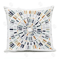 Victoria Barnes | Abstract Rustic Mosaic Circle Pattern Illustration