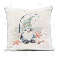 Janelle Penner | Summer Beach Fishing Gnome Holding Starfish