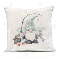 Janelle Penner | Gnome Fishing Pole Summer Watercolor Beach Theme