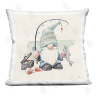 Janelle Penner | Gnome Fishing Pole Summer Watercolor Beach Theme