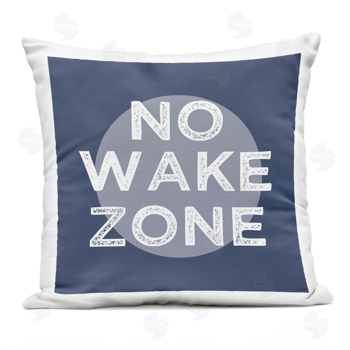 No Wake Zone Nautical Phrase Outdoor Printed Pillow, Home Decor by Stupell Studio