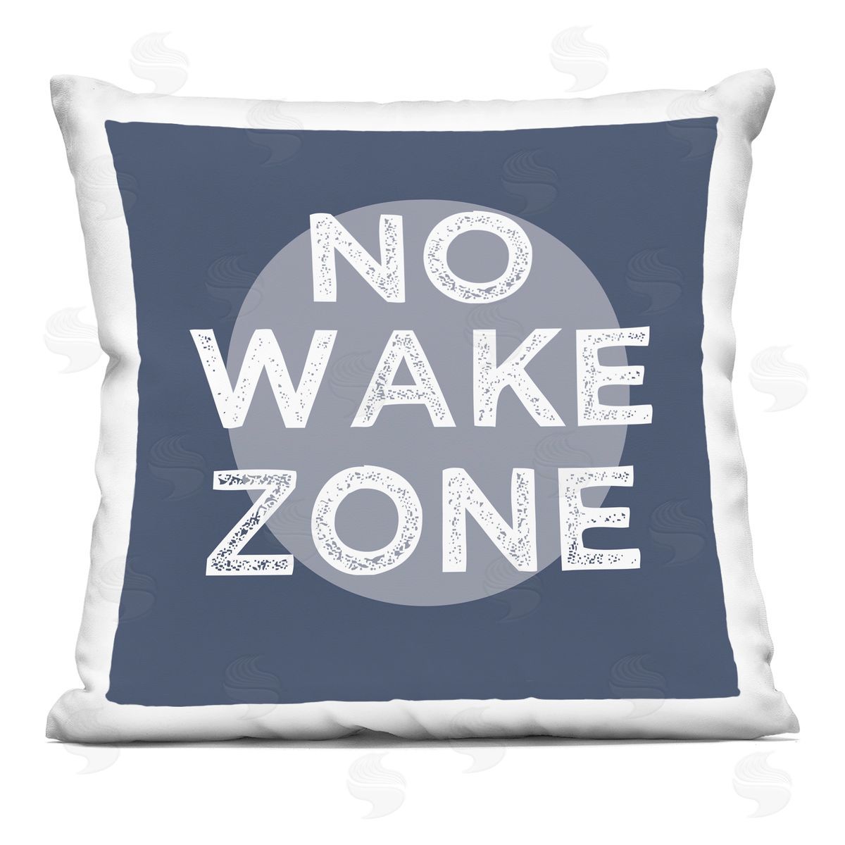 No Wake Zone Nautical Phrase Decorative Printed Pillow, Home Decor by Stupell Studio