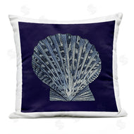 Vision Studio | Distressed Navy and White Scallop Shell