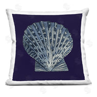 Vision Studio | Distressed Navy and White Scallop Shell