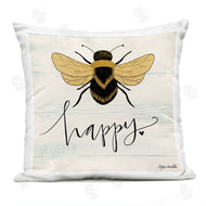 Katie Doucette | Bee Happy Yellow Green Family Word Design