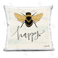 Katie Doucette | Bee Happy Yellow Green Family Word Design