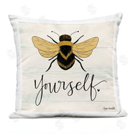 Katie Doucette | Bee Yourself Yellow Green Family Word Design