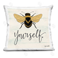 Katie Doucette | Bee Yourself Yellow Green Family Word Design