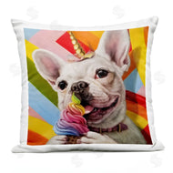 Lucia Heffernan | Rainbow French Bulldog Unicorn Ice Cream Colorful