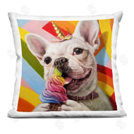 Lucia Heffernan | Rainbow French Bulldog Unicorn Ice Cream Colorful