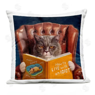 Lucia Heffernan | Angry Cat Reading Dog Book Feline Pet Humor
