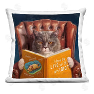 Lucia Heffernan | Angry Cat Reading Dog Book Feline Pet Humor