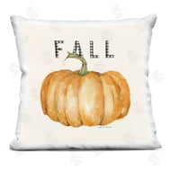 Stephanie Workman Marrott | Fall Pumpkin Black Farm Plaid Typography Autumn Gourd