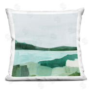 Annie Warren | Abstract Flowing Lake Green Nature