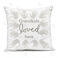 Annie LaPoint | Grandkids Loved Here Rustic Family Handprints