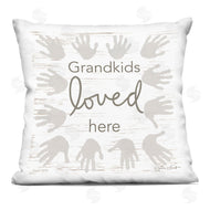 Annie LaPoint | Grandkids Loved Here Rustic Family Handprints