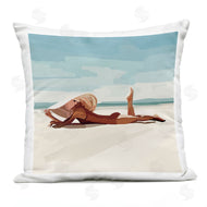 Amelia Noyes | Lounging Woman Tropical Beach Shoreline