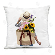 Amelia Noyes | Summer Floral Backpack Bouquet Blossoms Woman