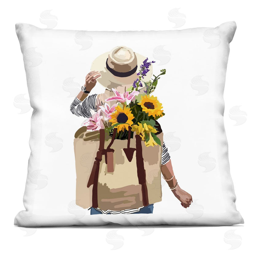 Amelia Noyes | Summer Floral Backpack Bouquet Blossoms Woman