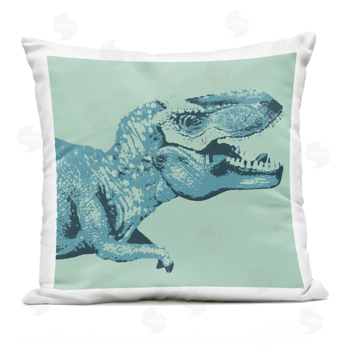 Roaring T-Rex Pop Style Dinosaur Outdoor Printed Pillow, Home Decor by Stupell Studio