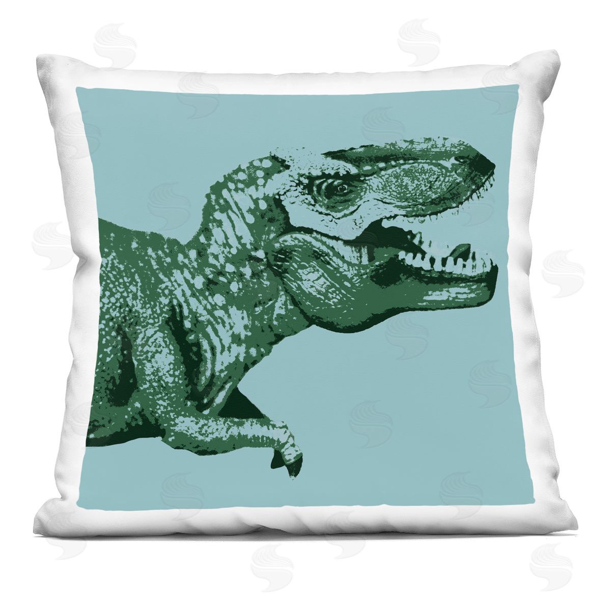 Fierce Dinosaur Stencil Style T-Rex Decorative Printed Pillow, Home Decor by Stupell Studio