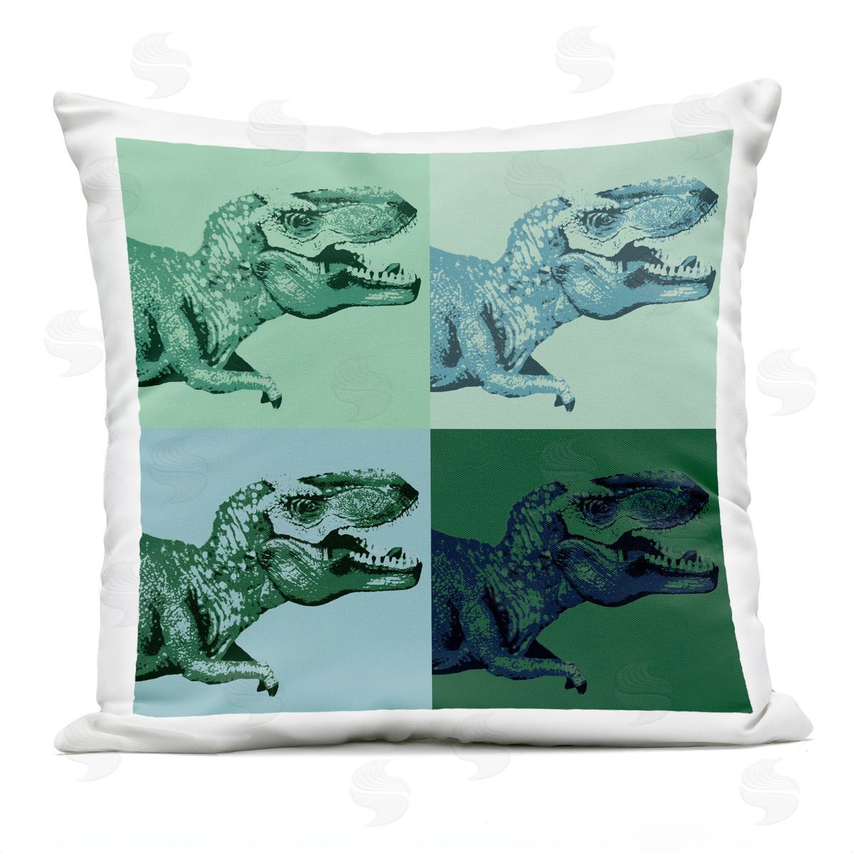 Pop Style Dinosaur T-Rex Animal Outdoor Printed Pillow, Home Decor by Stupell Studio