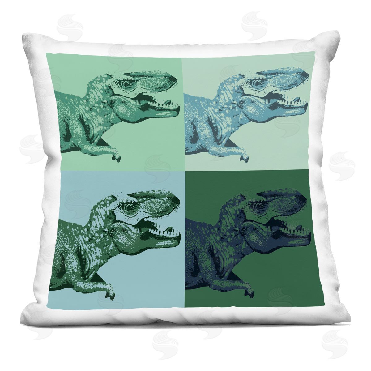 Pop Style Dinosaur T-Rex Animal Decorative Printed Pillow, Home Decor by Stupell Studio