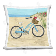 Sharon Lee | Blue Beach Bicycle Flower Basket