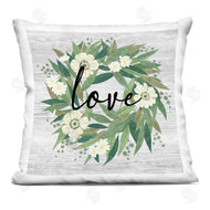 Ziwei Li | Love Calligraphy Daisy Flower Wreath