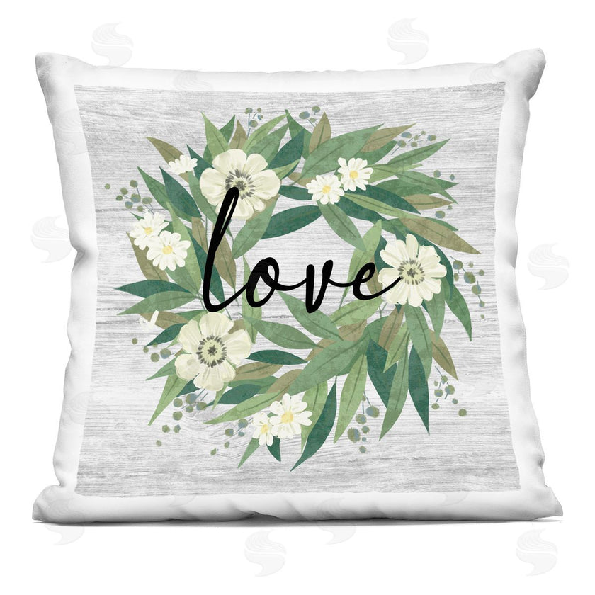 Ziwei Li | Love Calligraphy Daisy Flower Wreath