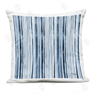 Paul Brent | Asymmetrical Blue Stripes Watercolor Pattern