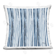 Paul Brent | Asymmetrical Blue Stripes Watercolor Pattern