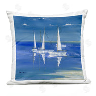 Paul Brent | Floating Sailboats Blue Ocean View