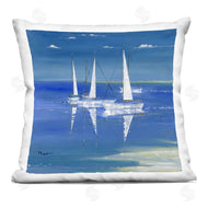 Paul Brent | Floating Sailboats Blue Ocean View