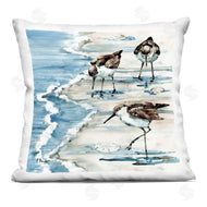 Paul Brent | Sandpipers Among Seashells Coastal Beach