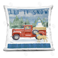 Paul Brent | Let It Snow Seasonal Dogs Red Truck