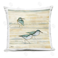 Paul Brent | Sandpipers Walking Abstract Beach Sand
