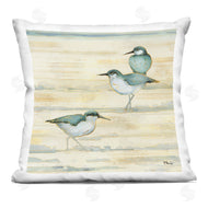 Paul Brent | Three Sandpipers Walking Beach Coast