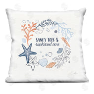 Janelle Penner | Beach Lover Phrase Starfish Coral Border